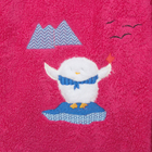 Полотенце детское Collorista Пингвинёнок, цв. ярко-розовый, 100*150 см, 400 гр/м2 - Фото 2
