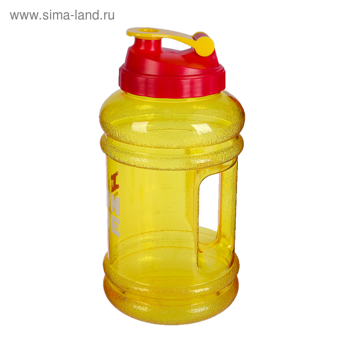Бутылка IRONTRUE в форме «канистра» (Красный-Желтый) 2200мл. - Фото 1
