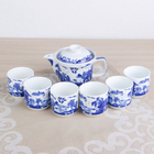 Набор для чайной церемонии "Пейзаж", 7 предметов: чайник 300 мл, 6 чашек 100 мл d=6 см - Фото 1