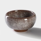 Набор для чайной церемонии «Лунный камень», 7 предметов: 6 пиал 50 мл, чайник 150 мл, керамика, серый - Фото 2