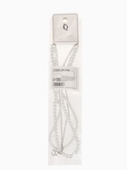 Бусы 2 яруса «Рошель», подвеска капля на цепочке, шар №12, L=42 см, белые в серебре - Фото 8