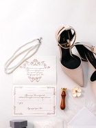 Бусы 3 яруса «Рошель» капля, шар №12, белые в серебре, L=42 см - Фото 18