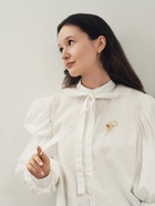 Брошь «Гимнастка» с хулахупом, фиолетовая в золоте 2521242 - фото 14730041