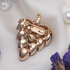 Брошь «Виноград спелый», разноцветная в золоте - Фото 2