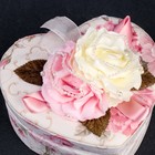Шкатулка ткань для украшений "Сердце с розами" 6,5х17х15 см - Фото 4