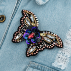 Брошь "Бабочка декоративная", разноцветная - Фото 1