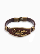 Браслет унисекс «Атлант» скорпион, цвет коричневый с чернёным золотом, 22 см - Фото 1