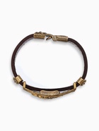 Браслет унисекс «Атлант» скорпион, цвет коричневый с чернёным золотом, 22 см - Фото 2