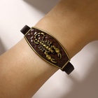 Браслет унисекс «Атлант» скорпион, цвет коричневый с чернёным золотом, 22 см - Фото 7