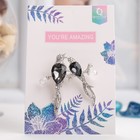 Брошь «Птицы певчие», цвет радужно-серый в серебре - Фото 4