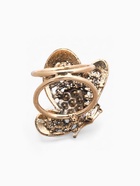 Кольцо для платка «Бабочка», цвет золото в черненом золоте - Фото 4