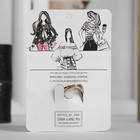 Кольцо для платка «Цветок со стразами», цвет красно-зелёный в чернёном золоте - Фото 4