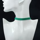 Чокер "Амели" с блёстками, цвет зелёный в серебре, L=30 см - Фото 2