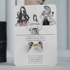 Кольцо для платка «Цветок» с подвесками, разноцветное в чернёном золоте - Фото 4