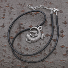 Кулон на шнурке «Ящерица», цвет чернёное серебро на чёрном шнурке, 40 см - фото 318019327