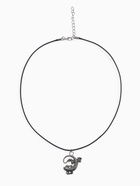 Кулон на шнурке «Ящерица», цвет чернёное серебро на чёрном шнурке, 40 см - Фото 2