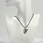 Кулон на шнурке «Ящерица», цвет чернёное серебро на чёрном шнурке, 40 см - Фото 5