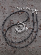 Кулон на шнурке «Ящерица», цвет чернёное серебро на чёрном шнурке, 40 см - Фото 8