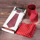 Подарочный набор: галстук и платок "Настоящему мужчине" - Фото 1