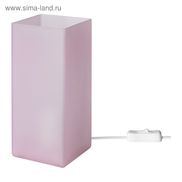 Настольная лампа GRONO 1x40Вт Е14 розовый 10x10x22см - Фото 1