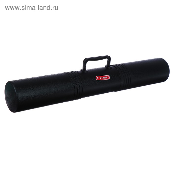 Тубус А1 «Стамм», диаметр 100 мм, длина 650 мм, 3 секции, с ручкой, чёрный - Фото 1