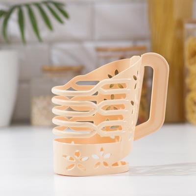 Держатель для молока с ручкой ТД Ангора, 1 л, пластик, бежевый