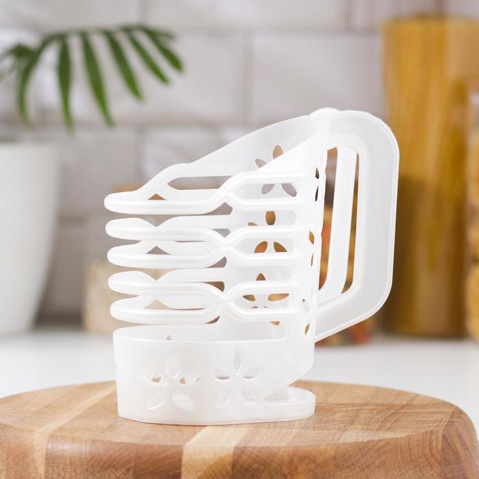 Держатель для пакета молока в холодильник ТД Ангора, 1 л, пластик, белый - Фото 1