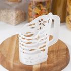 Держатель для пакета молока в холодильник ТД Ангора, 1 л, пластик, белый - Фото 2