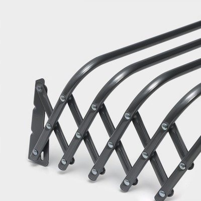 Сушилка для белья настенная, 120 см, серая