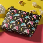 Кошелёк детский "Единорог", отдел на молнии, с кольцом, цвет чёрный - Фото 1