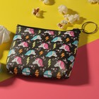 Кошелёк детский "Единорог", отдел на молнии, с кольцом, цвет чёрный - Фото 2