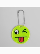 Светоотражающий элемент «Смайлик-язык», двусторонний, d=5 см, жёлтый - Фото 3