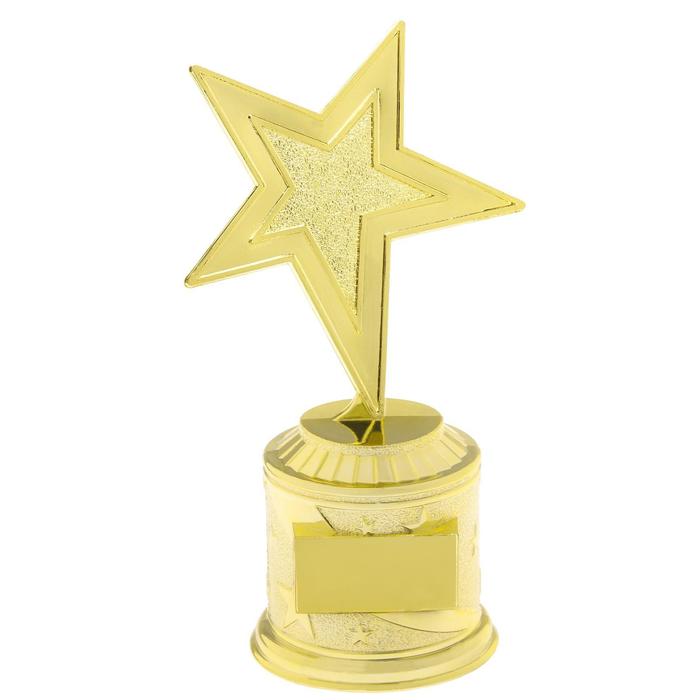 Наградная фигура литая под нанесение «Звезда», золото, 16 х 6 х 8,5 см - фото 1890709743