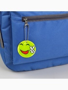 Светоотражающий элемент «Смайлик-мир», двусторонний, d=5 см, цвет жёлтый - Фото 2