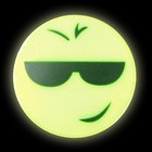 Светоотражающие наклейки «Смайлы», d=5 см, 4 шт. на листе, жёлтые - Фото 4