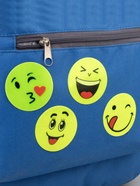 Светоотражающие наклейки «Смайлы», d=5 см, 4 шт. на листе, жёлтые - Фото 4