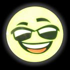 Светоотражающие наклейки «Смайлы», d=5 см, 4 шт. на листе, жёлтые - Фото 4