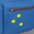 Светоотражающие наклейки «Смайлы», d = 2 см, 16 шт на листе, цвет жёлтый - Фото 2