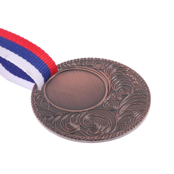 Медаль под нанесение 062 диам 5 см. Цвет бронз. С Лентой - фото 1906882168