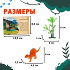 Развивающий набор фигурок динозавров для детей «Древний мир», животные, карточки, по методике Монтессори - фото 8350450