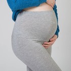 Бриджи домашние для беременных (высокие), размер M-XL, цвет серый - Фото 4