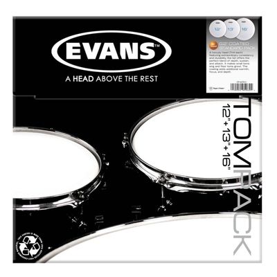 Набор пластика Evans ETP-G2CTD-S G2 Coated Standard для том барабана, 12"/13"/16"