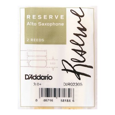 Трости Rico DJR02305 Reserve  для саксофона альт, размер 3.0+, 2шт.