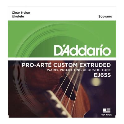 Струны для укулеле D'Addario EJ65S Pro-Arte Custom Extruded  сопрано