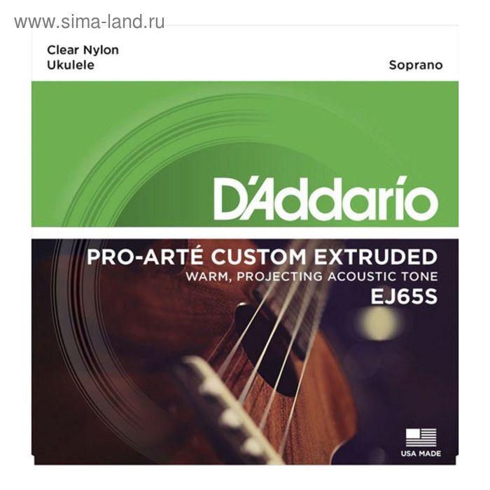 Струны для укулеле D'Addario EJ65S Pro-Arte Custom Extruded  сопрано - Фото 1