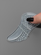 Полустельки для обуви, с супинатором, массажные, на клеевой основе, силиконовые, 12×6 см, пара, прозрачные - Фото 5