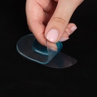 Супинаторы для обуви, амортизирующие, силиконовые, S (35-37 р-р), пара, прозрачные/голубые - Фото 3