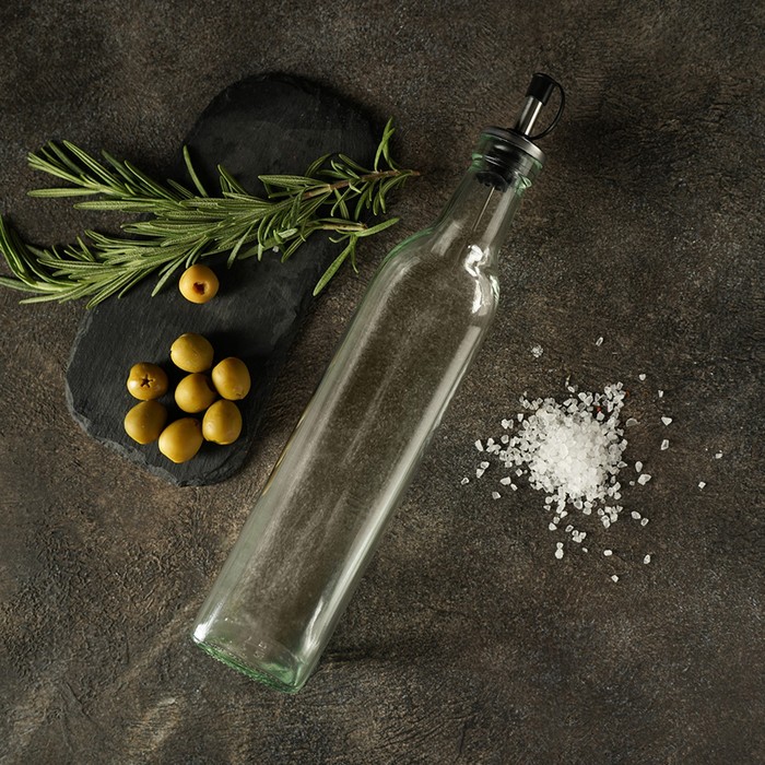 Бутылка стеклянная для соусов и масла Доляна «Классик», 500 мл, 5,5×29 см - фото 1889228655