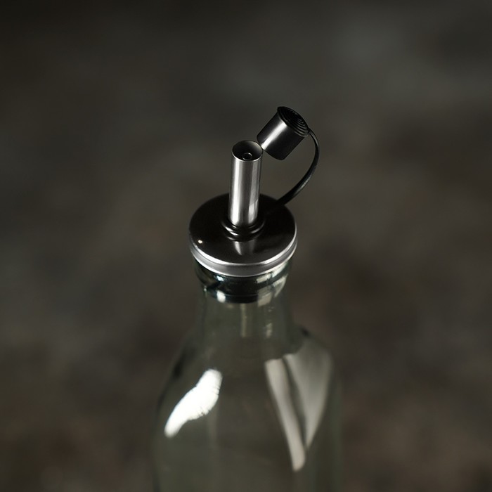 Бутылка стеклянная для соусов и масла Доляна «Классик», 500 мл, 5,5×29 см - фото 1889228657
