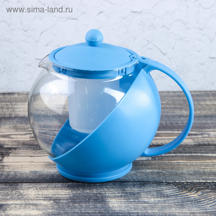 Чайник заварочный 1,25 л "Домашний", цвет МИКС - Фото 1